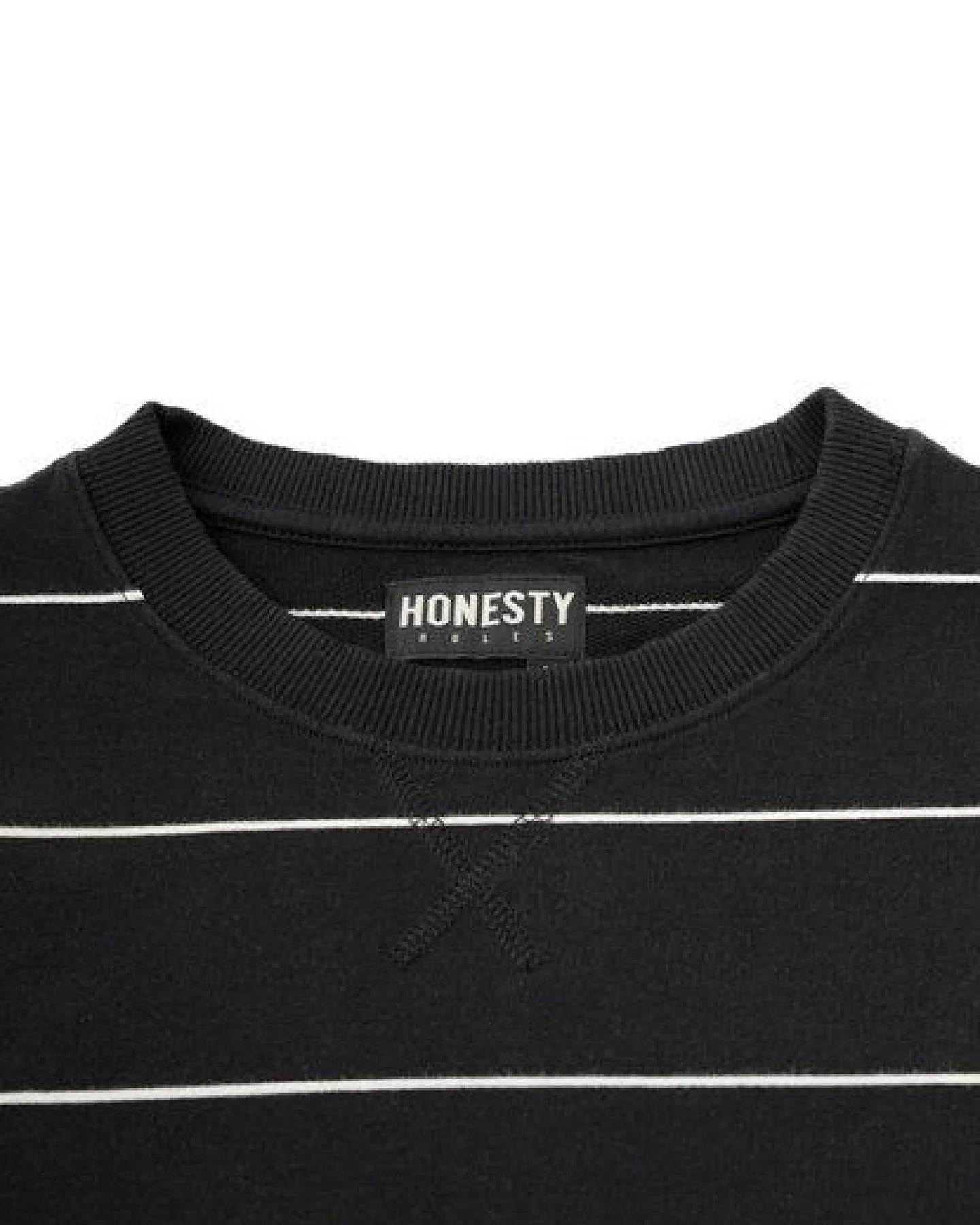 Honesty Rules Oversize French Terry Striped T-Shirt – Ansicht 4