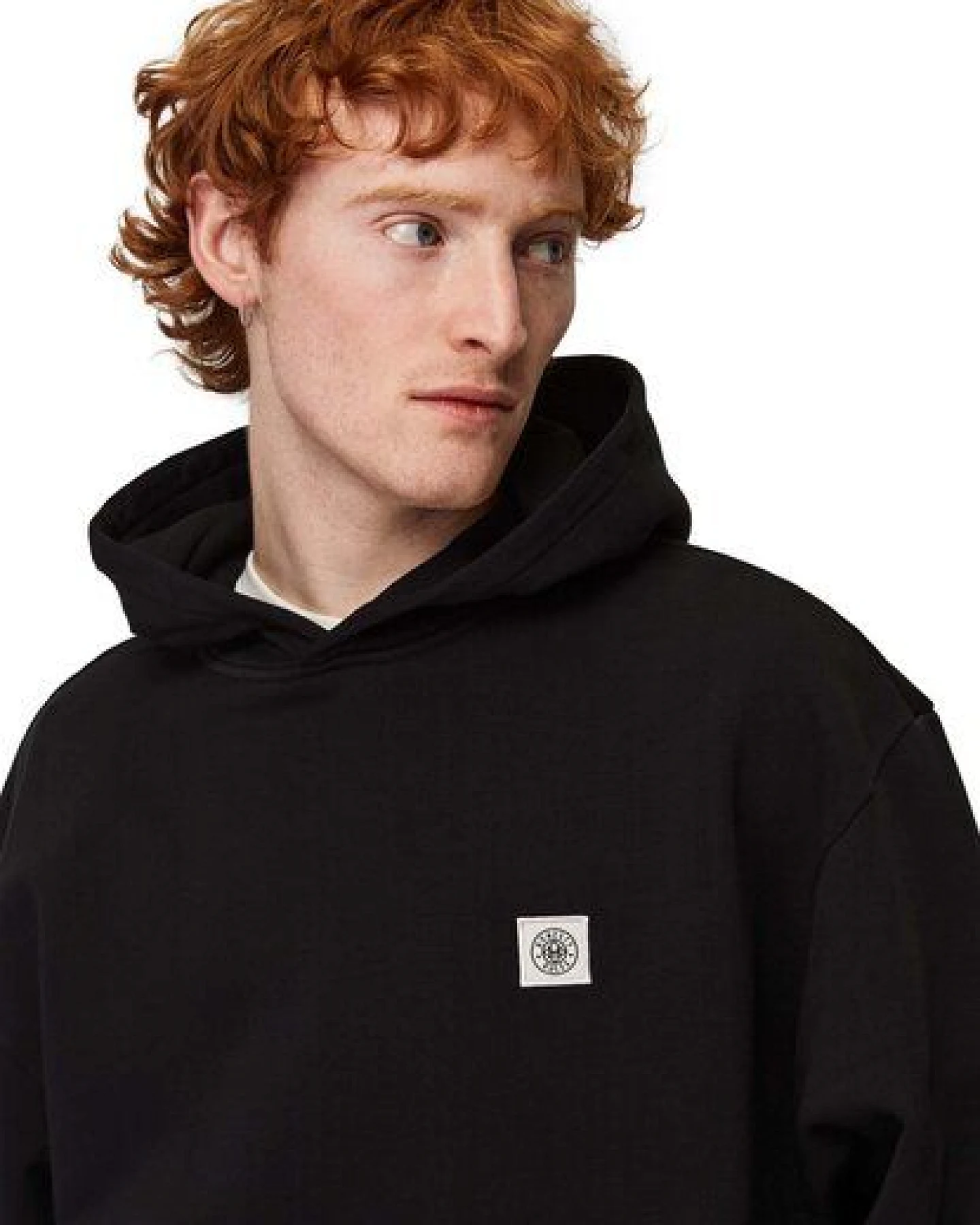 Honesty Rules Loose Fit Logo Hooded – Ansicht 3