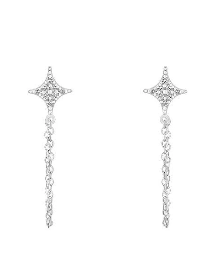 Eppi Originelle Ohrringe mit Diamant-Sternen Jonas
