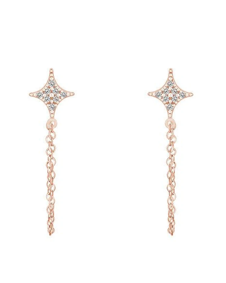 Eppi Originelle Ohrringe mit Diamant-Sternen Jonas