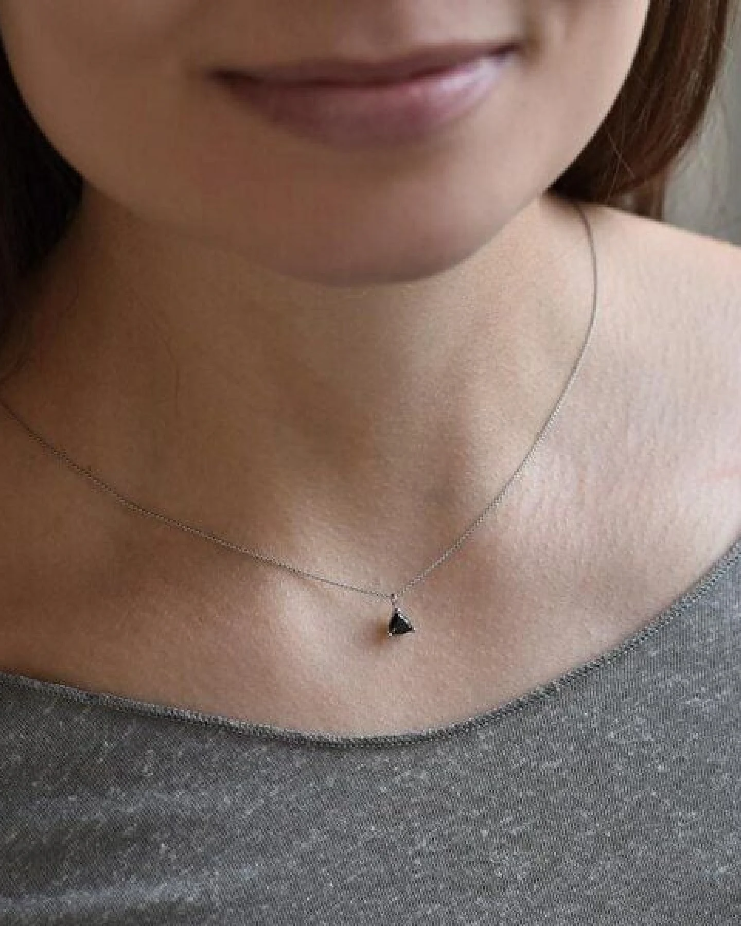 Eppi Goldkette mit schwarzen Diamanten im Trillion-Schliff Ferin – Ansicht 4