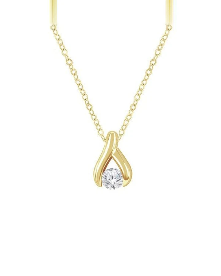 Eppi Minimalistischer Anhänger mit Diamanten Tilda