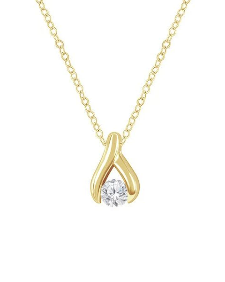 Eppi Minimalistischer Anhänger mit Diamanten Tilda