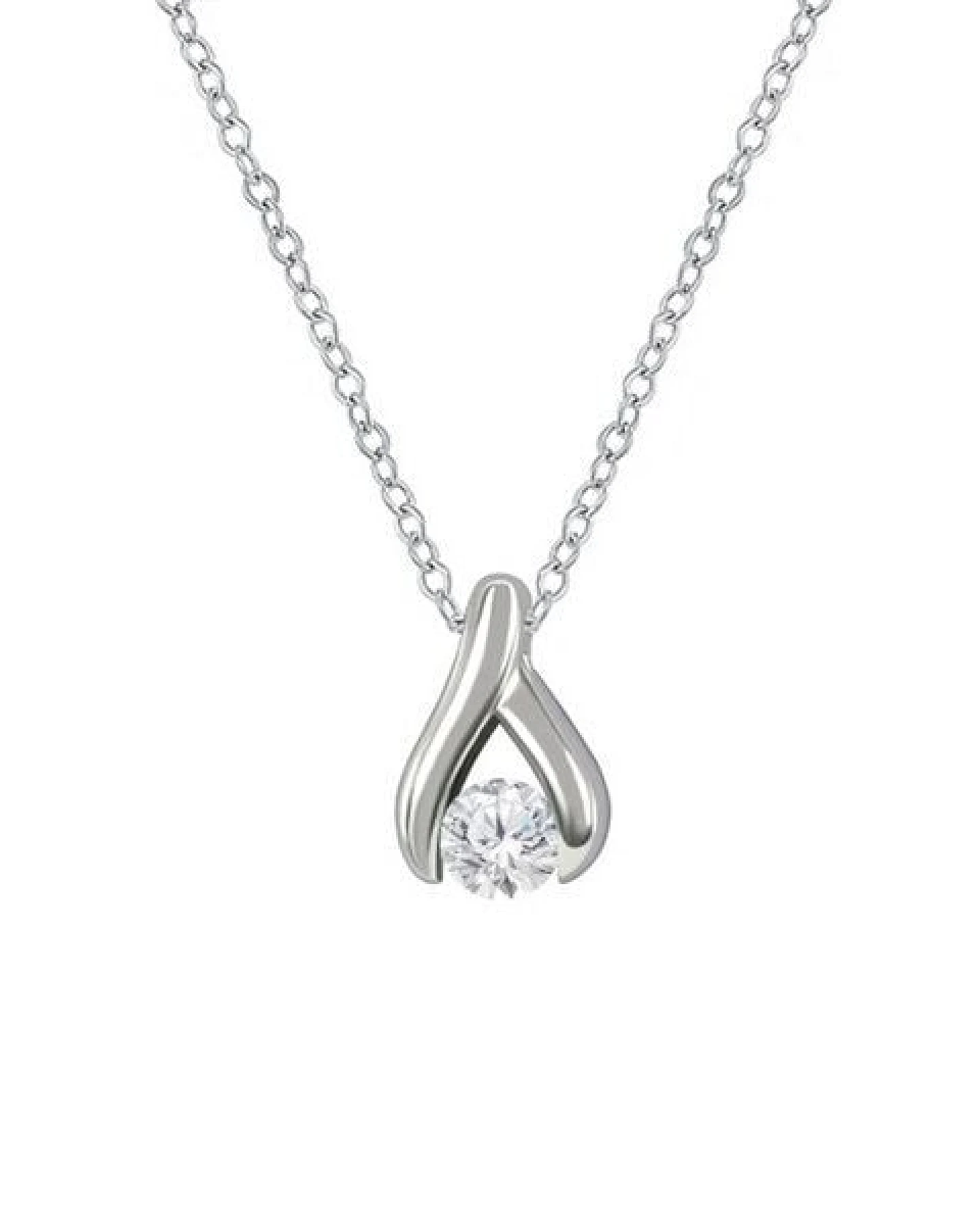 Eppi Minimalistischer Anhänger mit Diamanten Tilda – Ansicht 4