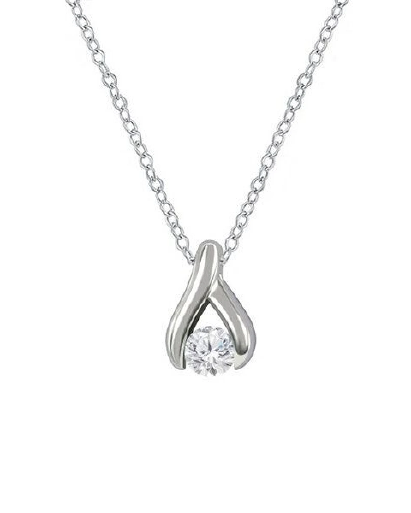Eppi Minimalistischer Anhänger mit Diamanten Tilda – Ansicht 4
