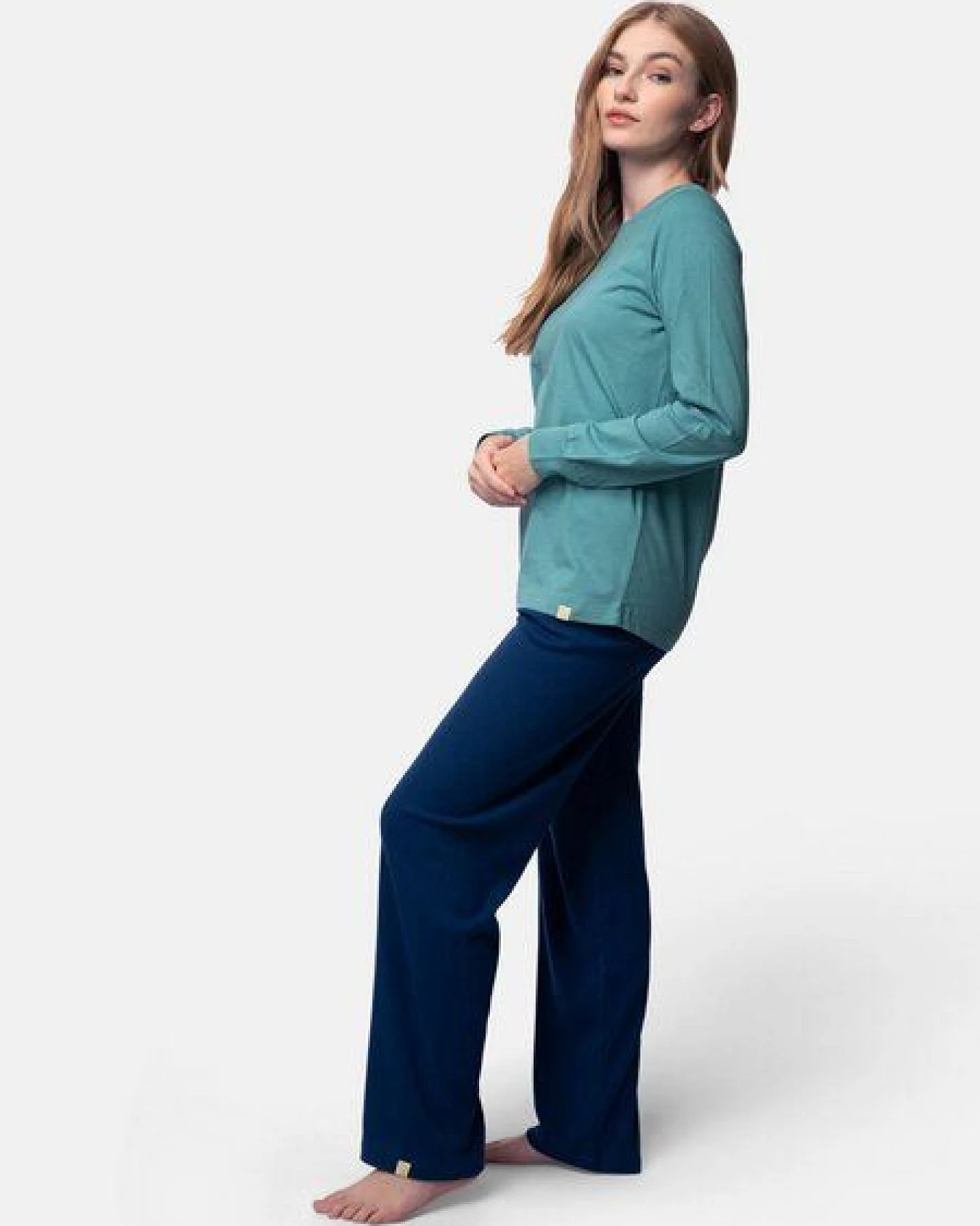 greenjama Langarm-Shirt mit Woll-Anteil, GOTS-zertifiziert – Ansicht 2