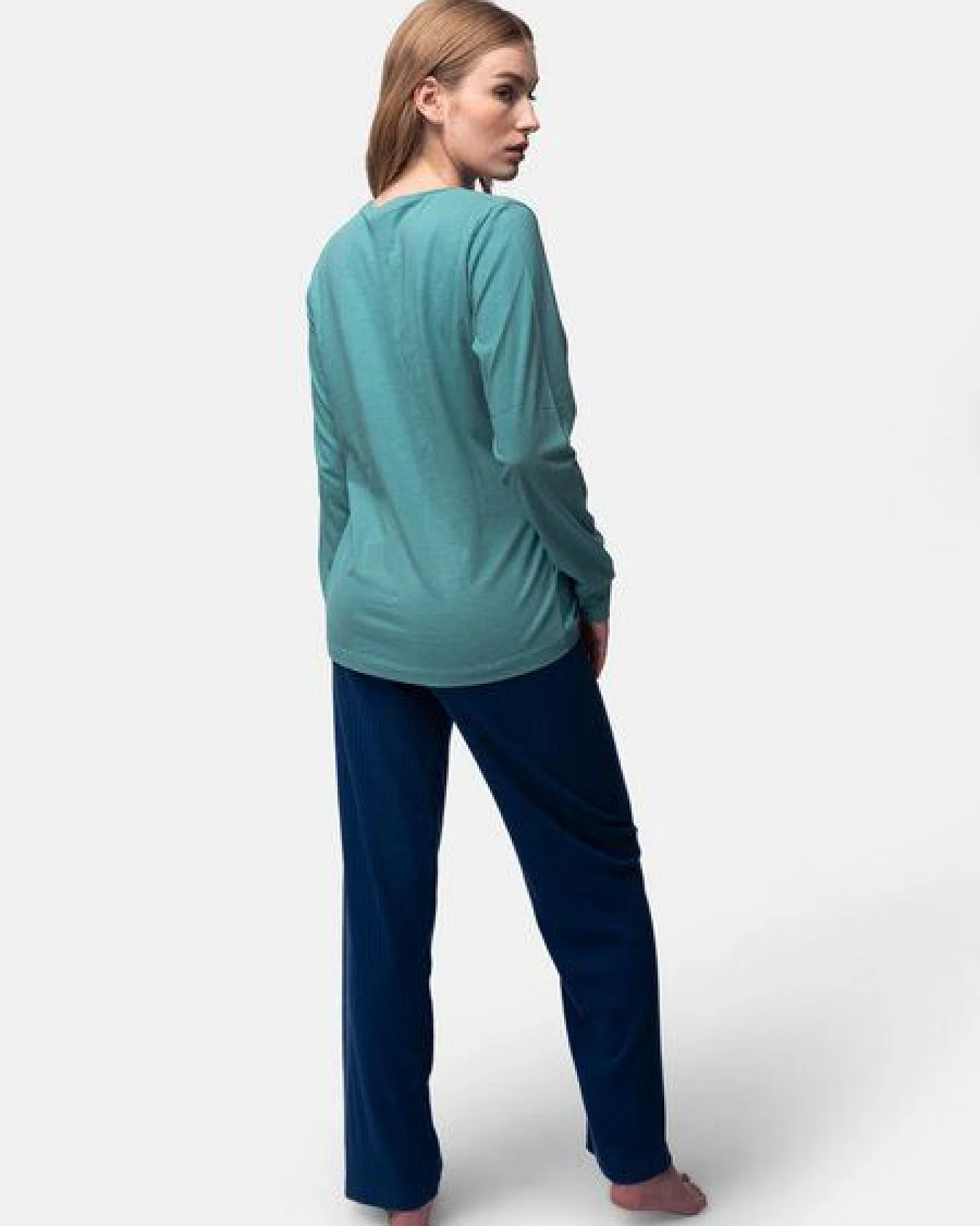 greenjama Langarm-Shirt mit Woll-Anteil, GOTS-zertifiziert – Ansicht 3