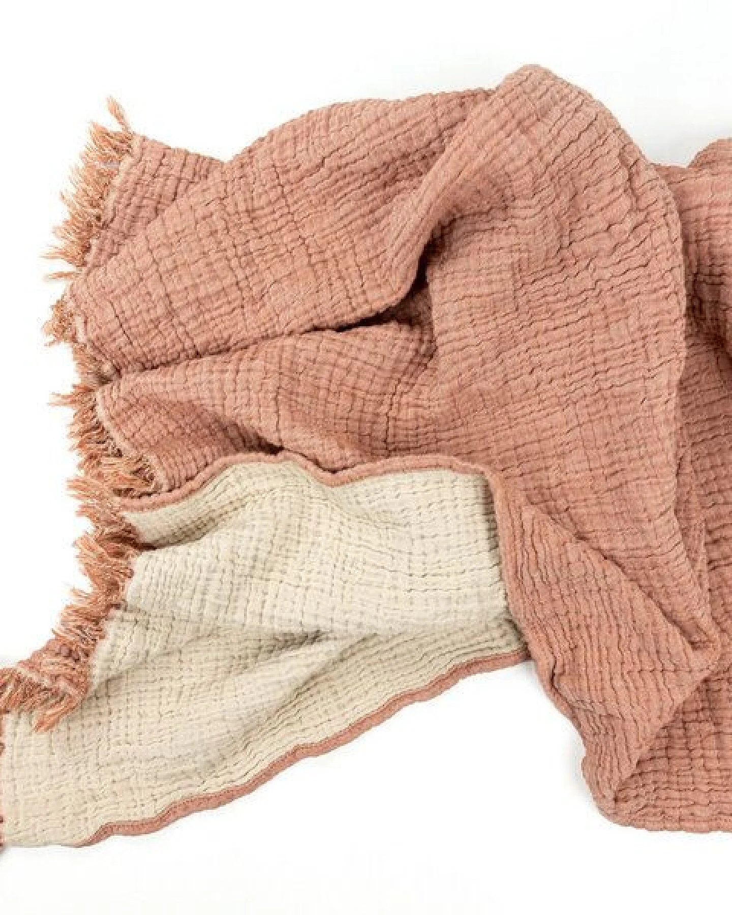 Yolunda Musselin Decke, Tagesdecke, Sofadecke Bio-Baumwolle in 4 Farben und 3 Größen – Ansicht 2