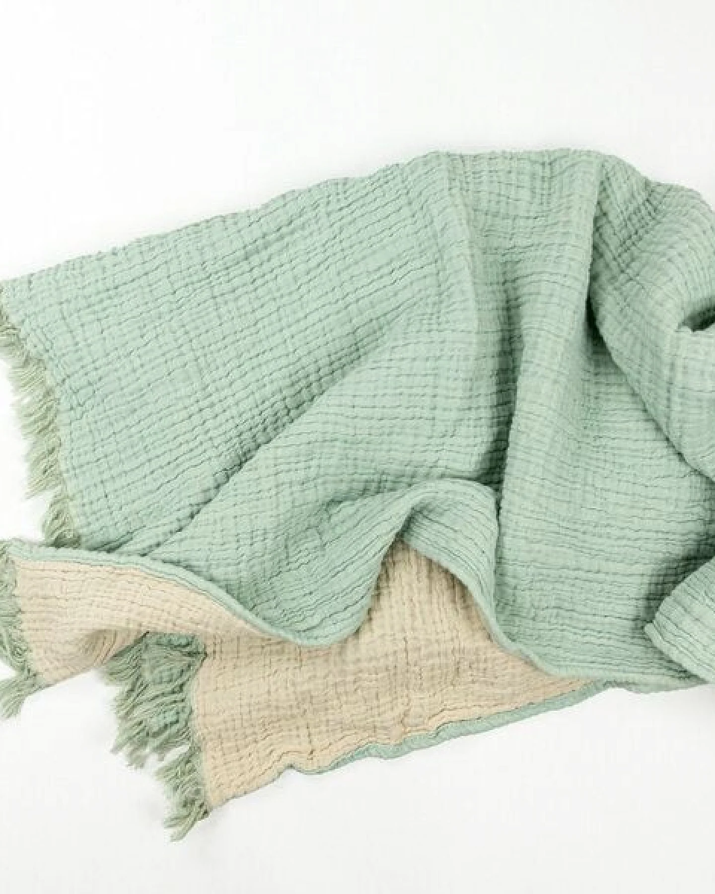 Yolunda Musselin Decke, Tagesdecke, Sofadecke Bio-Baumwolle in 4 Farben und 3 Größen – Ansicht 2