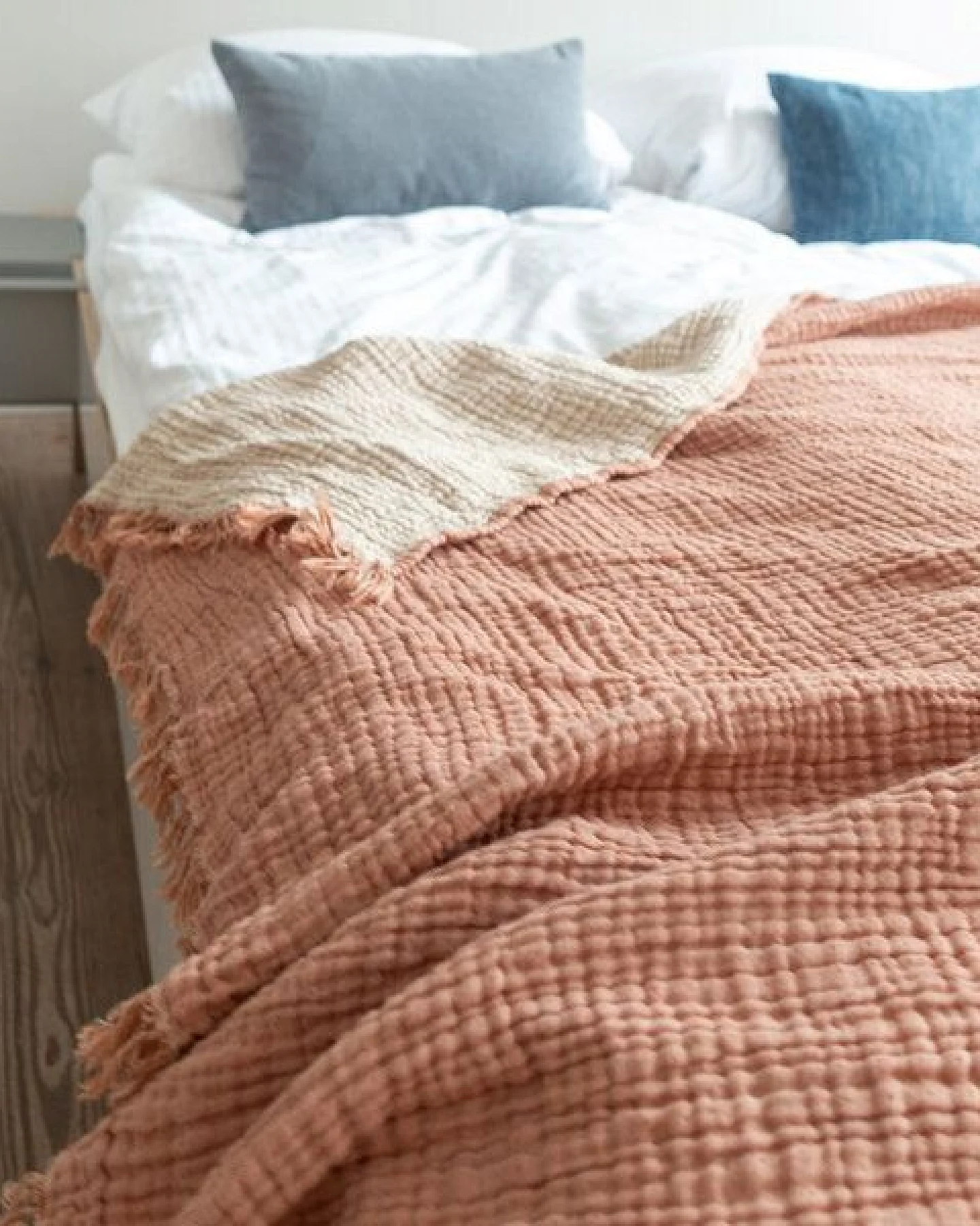 Yolunda Musselin Decke, Tagesdecke, Sofadecke Bio-Baumwolle in 4 Farben und 3 Größen – Ansicht 3