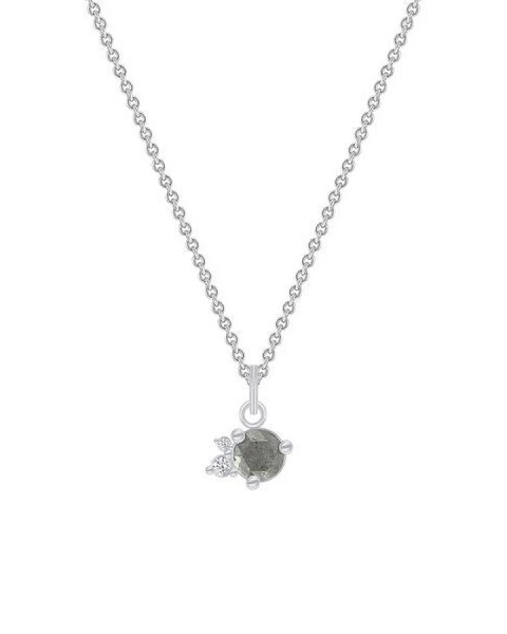 Eppi Goldene Halskette mit Salt´n´Pepper Diamanten Niria