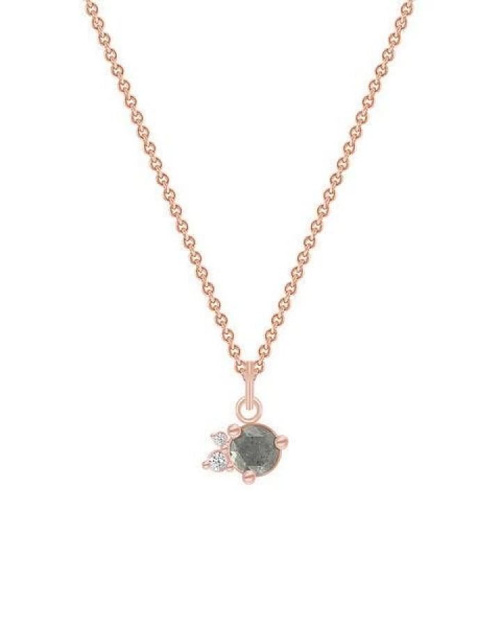 Eppi Goldene Halskette mit Salt´n´Pepper Diamanten Niria