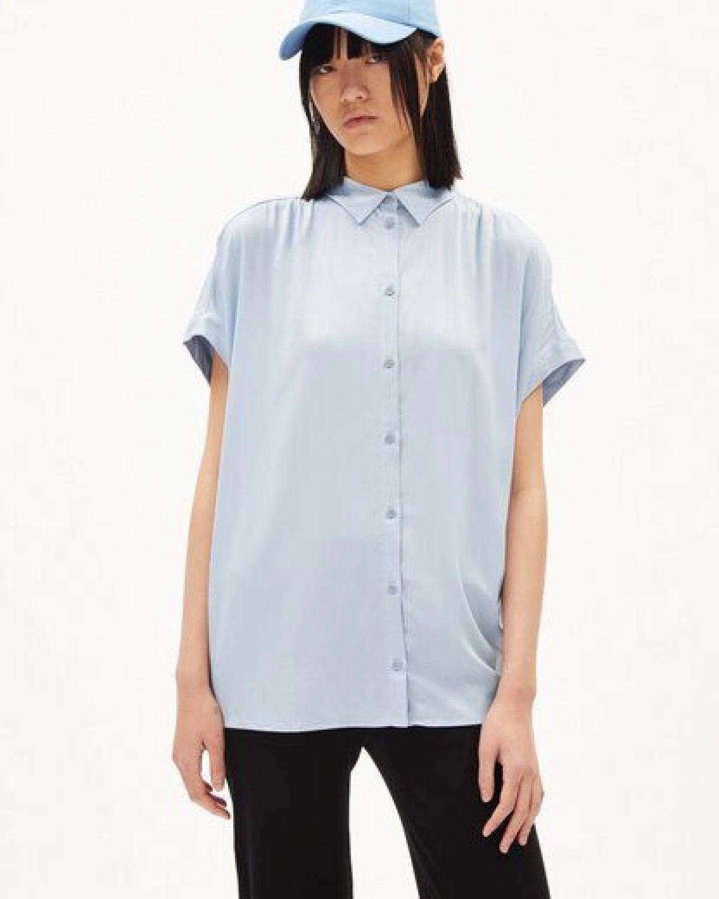 ARMEDANGELS ZONYAA - Damen Bluse Relaxed Fit aus LENZING ECOVERO Viskose – Ansicht 3
