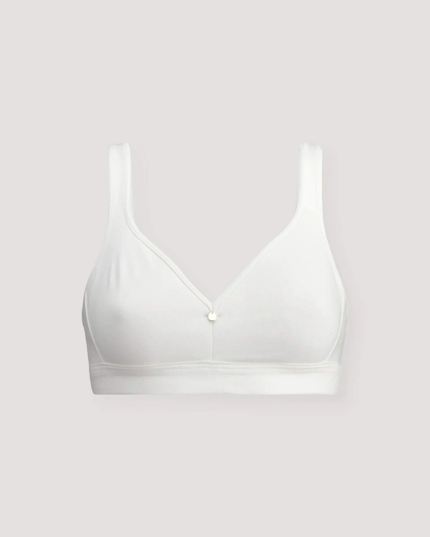 hessnatur Damen Comfort BH bügellos COTTON FEEL aus Bio-Baumwolle - weiß - Größe 75C – Ansicht 3