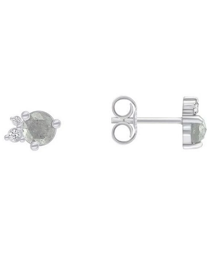 Eppi Goldohrringe mit Salt´n´Pepper Diamanten Meave