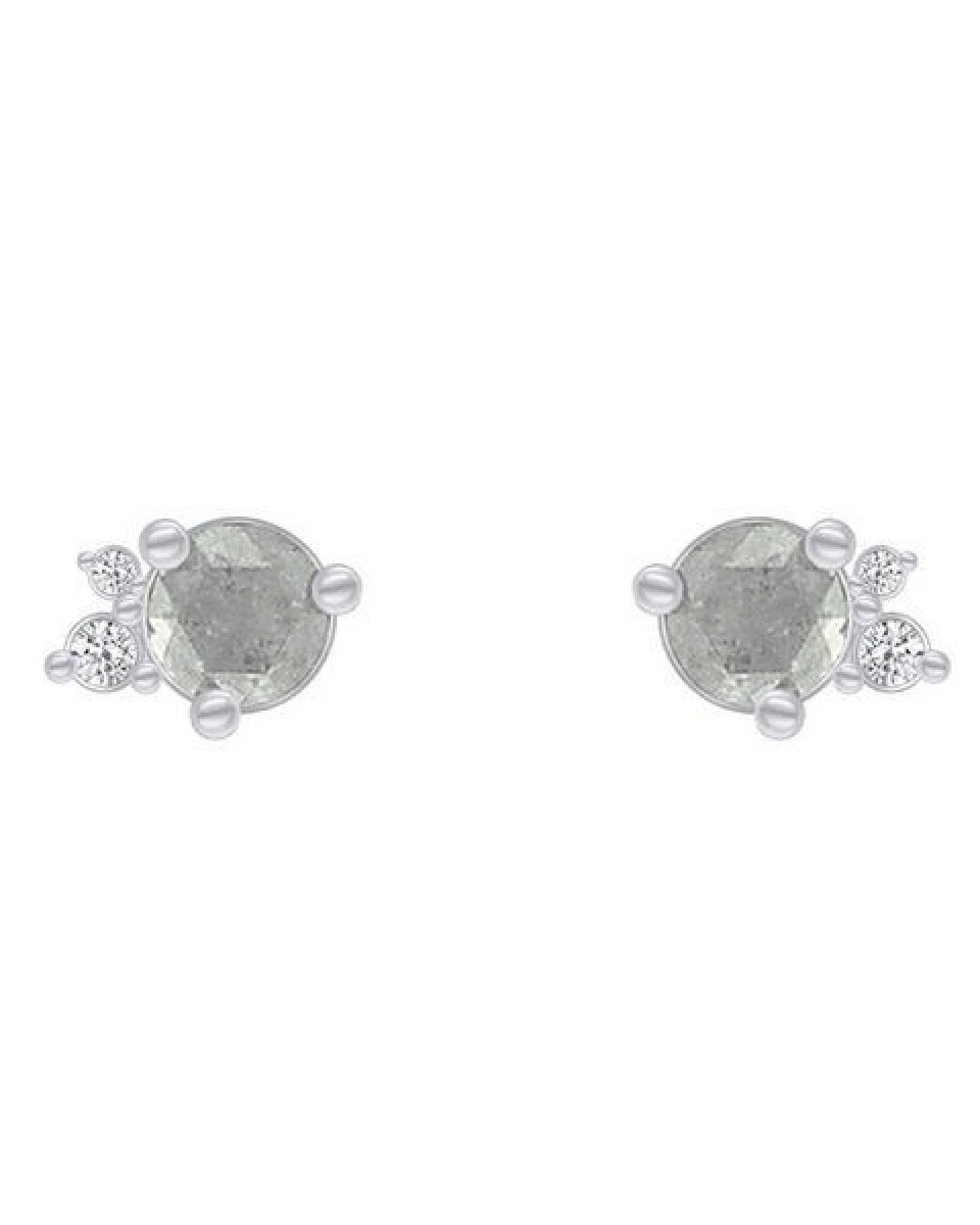 Eppi Goldohrringe mit Salt´n´Pepper Diamanten Meave – Ansicht 3