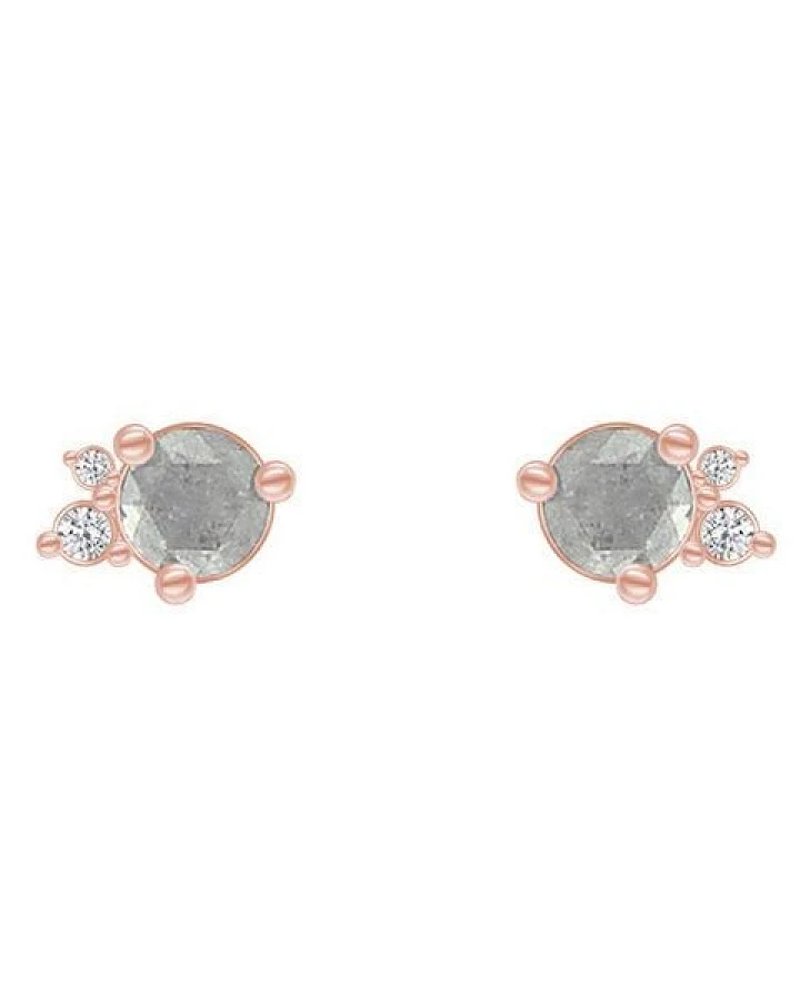 Eppi Goldohrringe mit Salt´n´Pepper Diamanten Meave