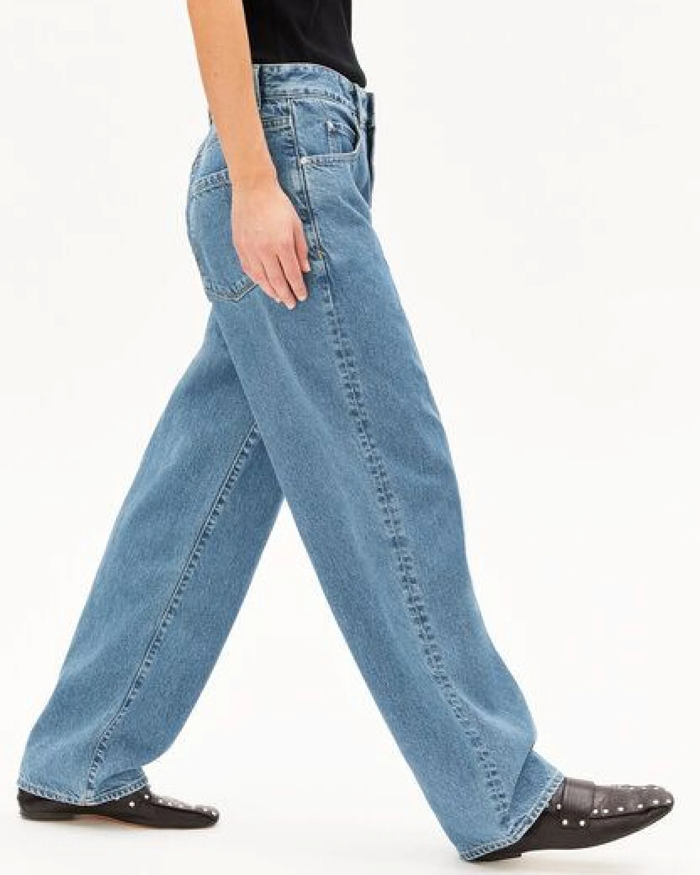 ARMEDANGELS HAAYI Damen Baggy Jeans recycelte Baumwolle – Ansicht 4