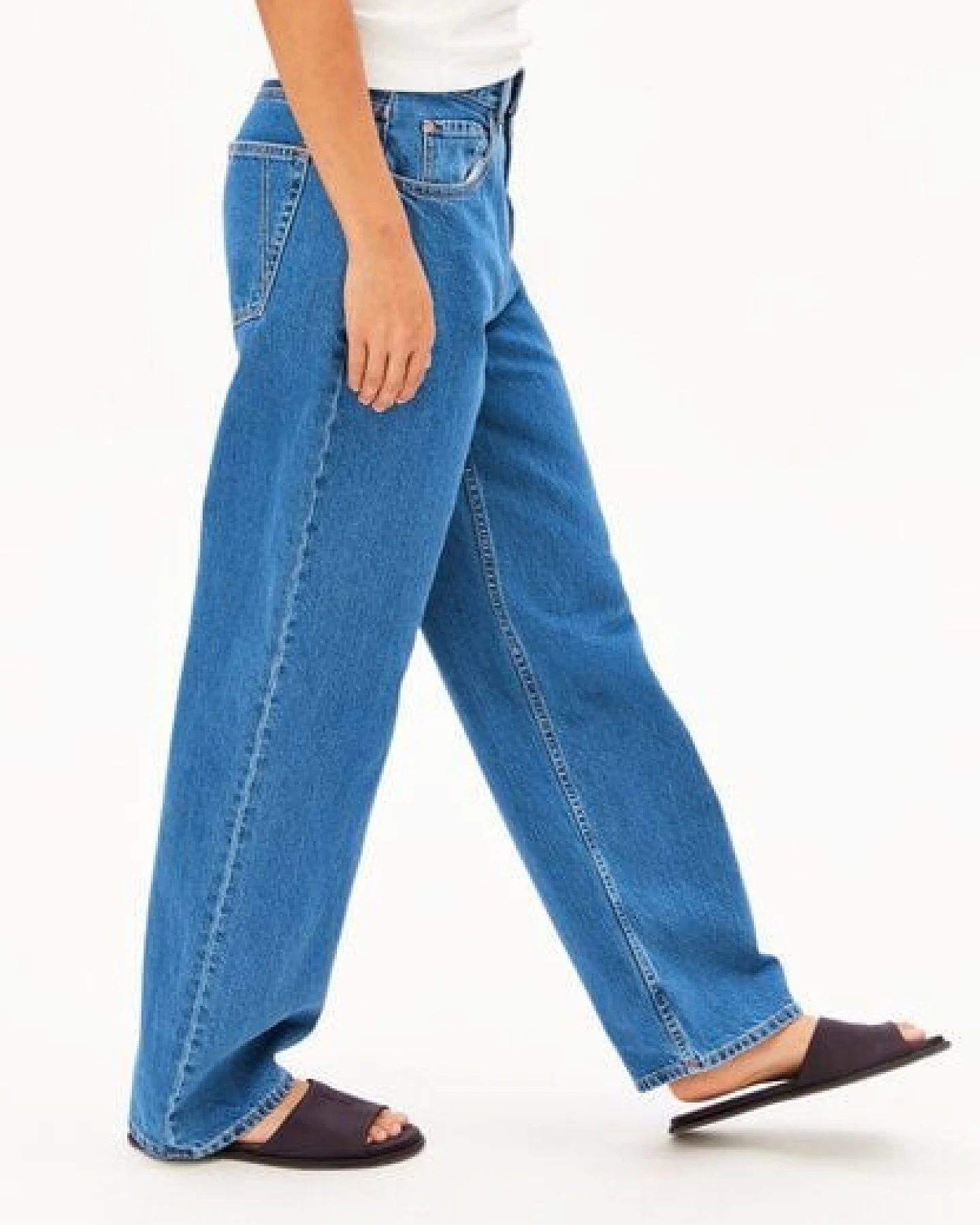 ARMEDANGELS HAAYI Damen Baggy Jeans recycelte Baumwolle – Ansicht 4