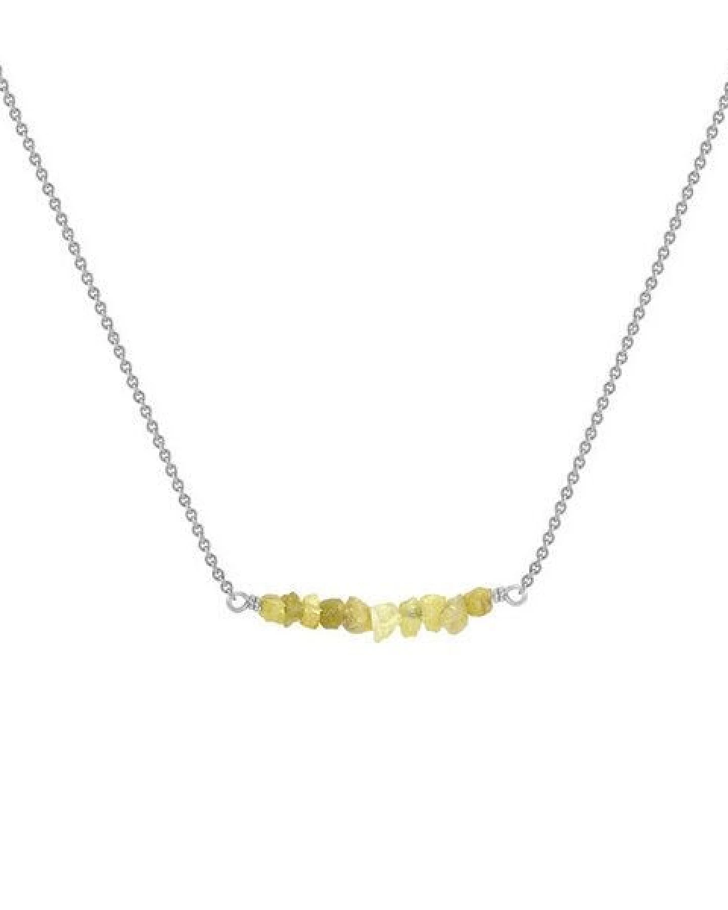 Eppi Goldener Choker mit ungeschliffenen gelben Diamanten Inaku – Ansicht 3