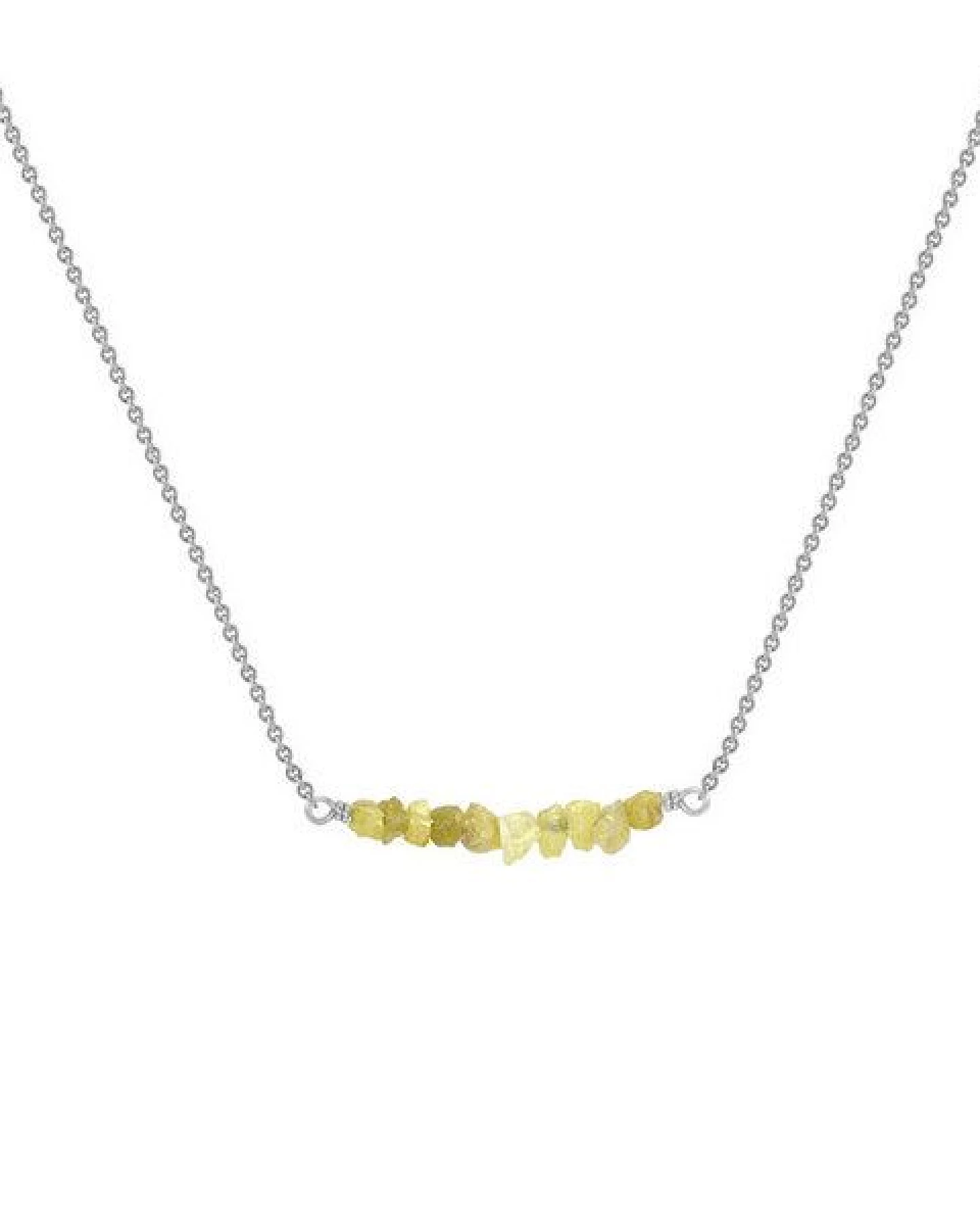 Eppi Goldener Choker mit ungeschliffenen gelben Diamanten Inaku – Ansicht 3
