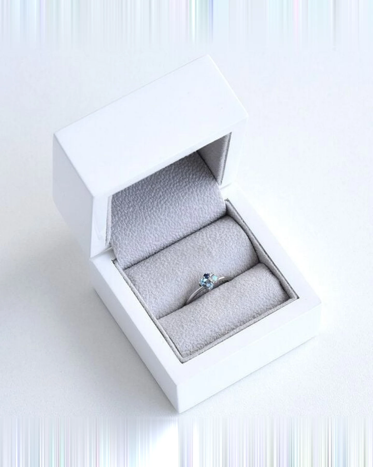 Eppi Cluster-Ring mit Aquamarin, Labradorit, Saphir und Diamant Bluma – Ansicht 4