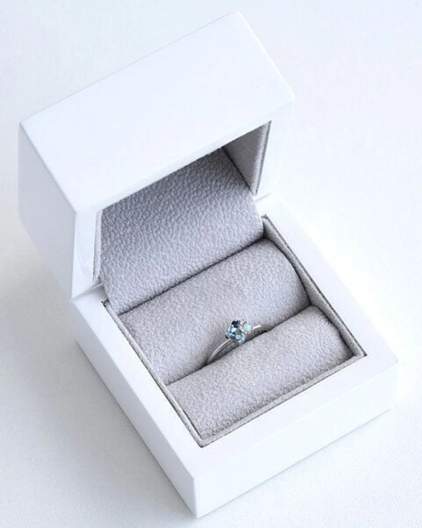 Eppi Cluster-Ring mit Aquamarin, Labradorit, Saphir und Diamant Bluma – Ansicht 4