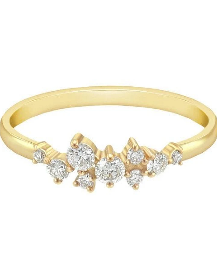 Eppi Cluster Goldring mit Diamanten Isolde
