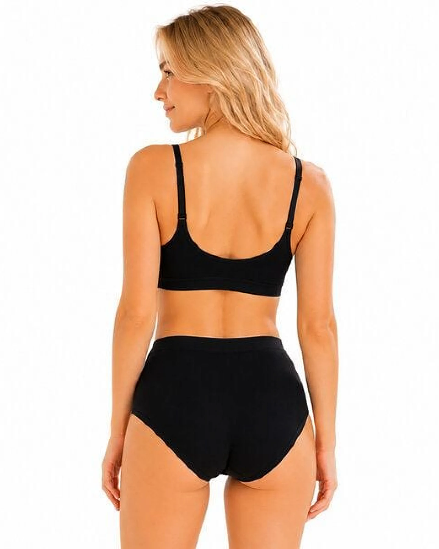 Bruno Barella GOTS® Zertifizierter Maxi Slip Damen Schwarz aus Bio-Baumwolle – Weich & Hautfreundlich – Ansicht 2