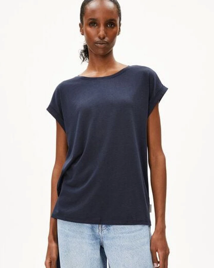 Produktseite: ARMEDANGELS JILAANA Damen T-Shirt aus TENCEL Lyocell Mix