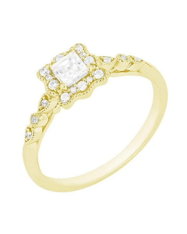 Eppi Vintage-Ring mit glänzenden Diamanten Venera