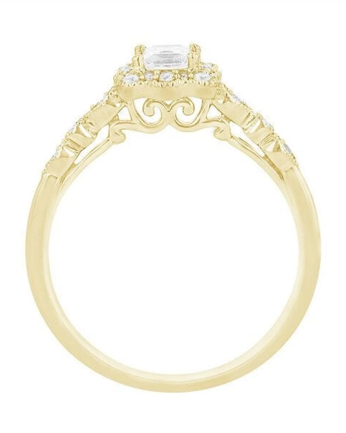 Eppi Vintage-Ring mit glänzenden Diamanten Venera – Ansicht 3