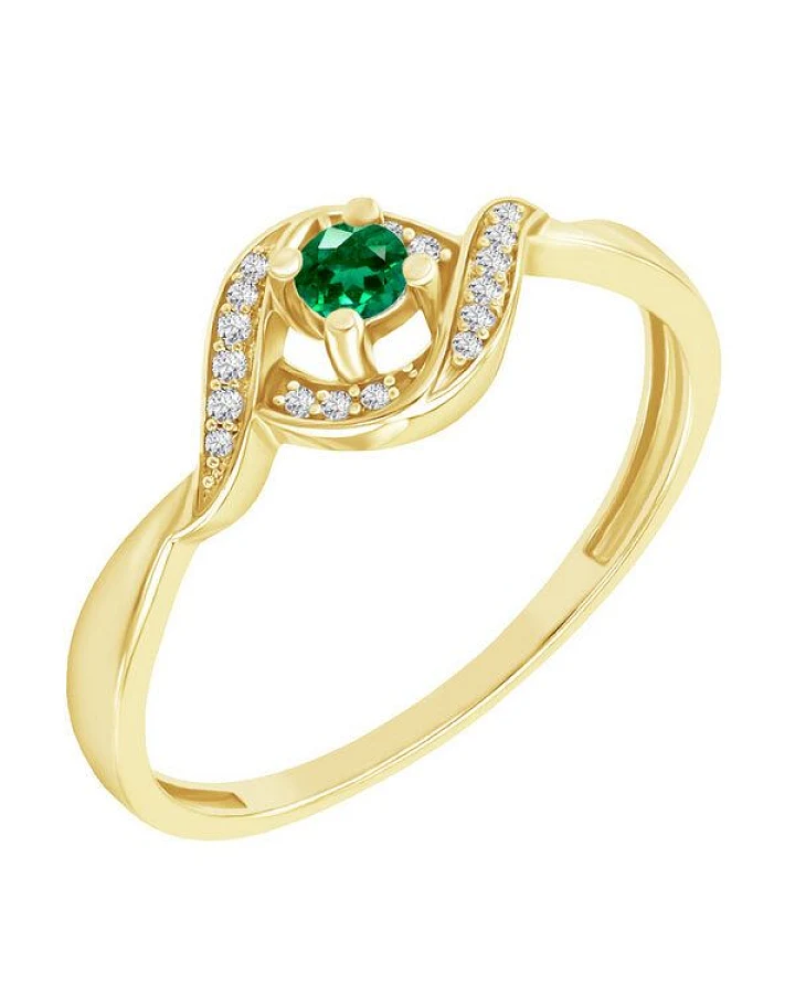 Eppi Ring mit Smaragd und Diamanten Nurisa
