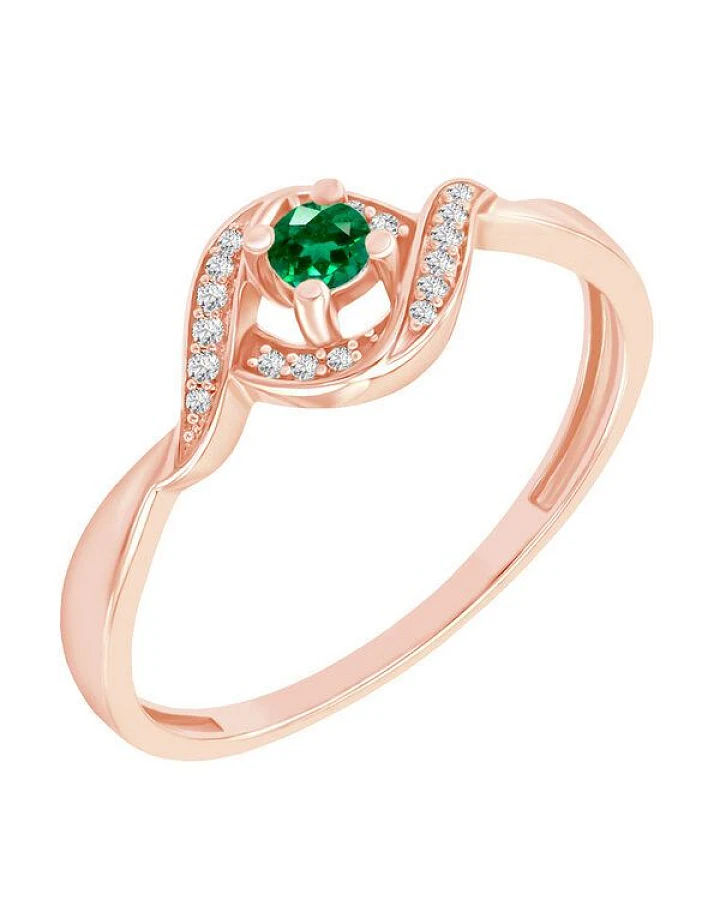 Eppi Ring mit Smaragd und Diamanten Nurisa