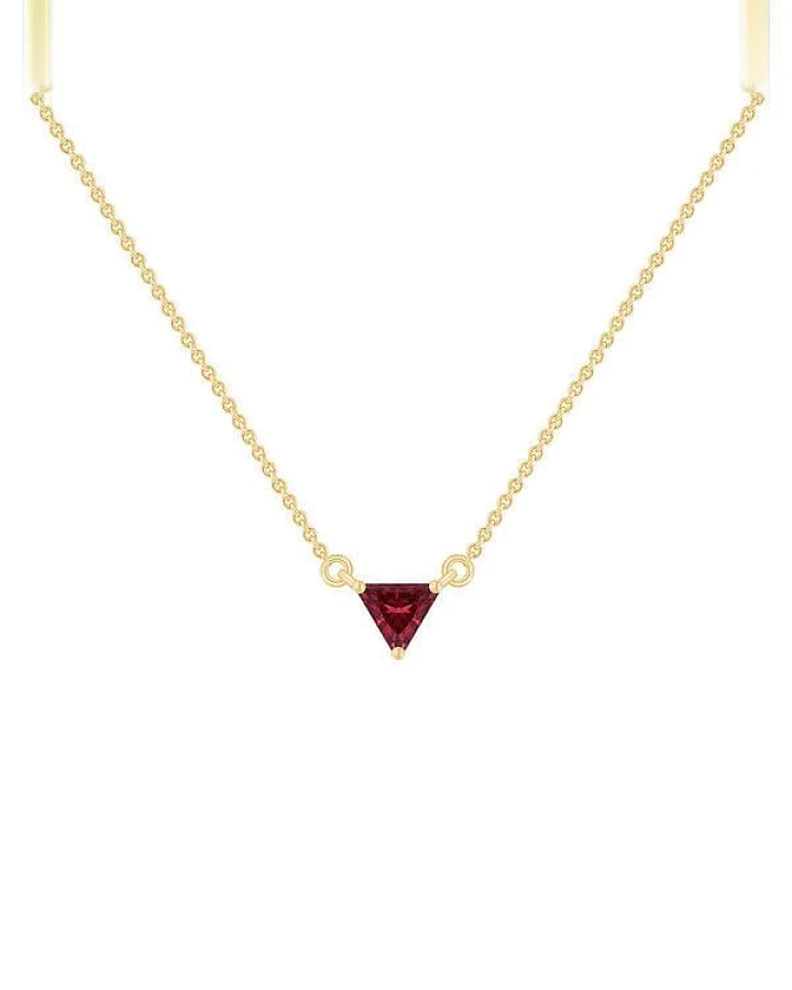 Eppi Minimalistische Kette mit Granat Modu
