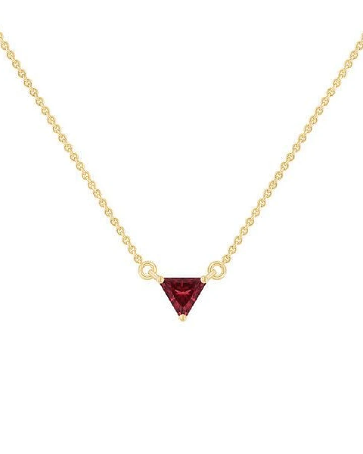 Eppi Minimalistische Kette mit Granat Modu