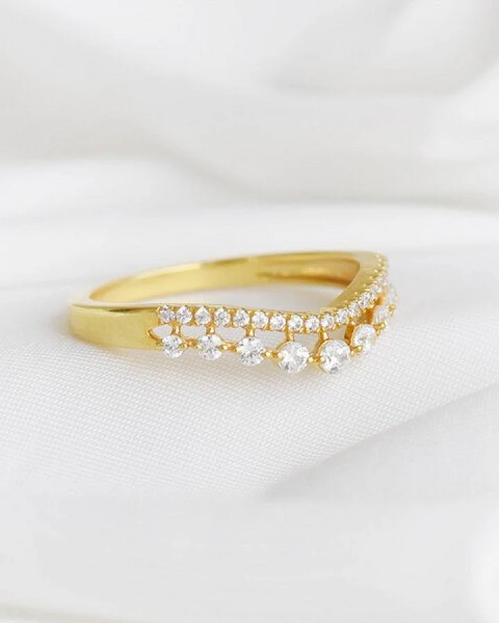 Eppi Doppelter Ring mit Lab Grown Diamanten Hebe