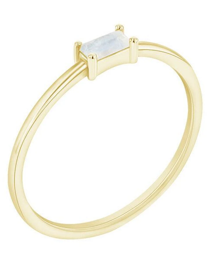 Eppi Ring mit Mondstein in Baguette-Form Koos