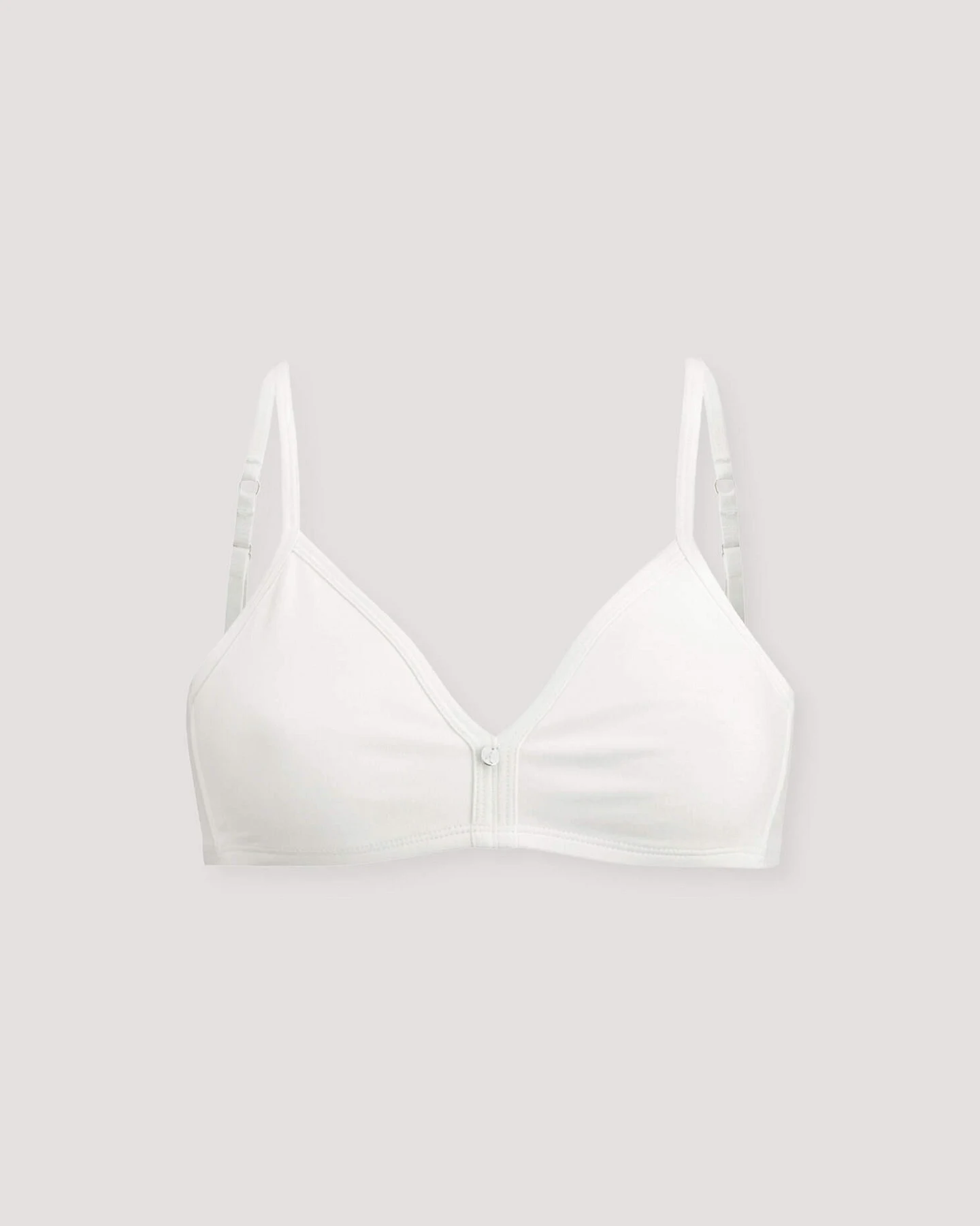 hessnatur Damen Triangel BH bügellos COTTON FEEL aus Bio-Baumwolle - weiß - Größe 80B – Ansicht 3