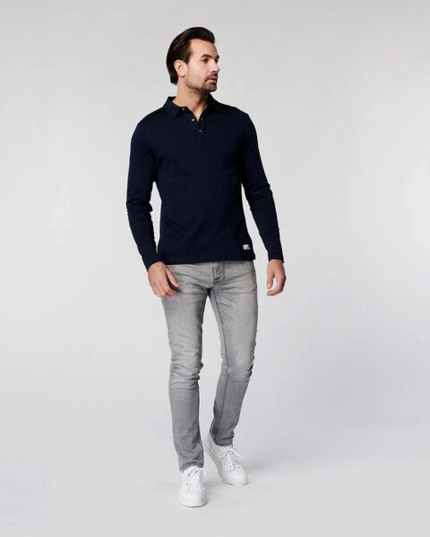 SKOT Fashion SKOT Nachhaltiges Langarm Poloshirt Herren - Slim Fit – Ansicht 2