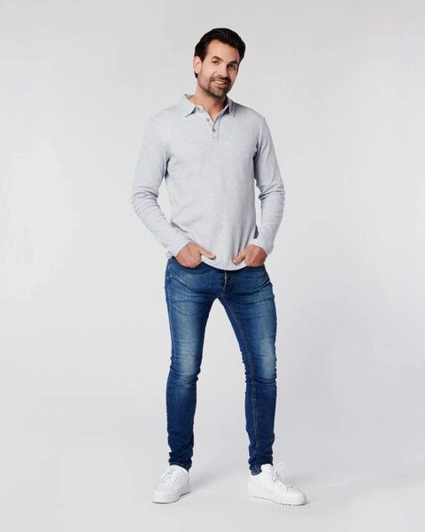 SKOT Fashion SKOT Nachhaltiges Langarm Poloshirt Herren - Slim Fit – Ansicht 2