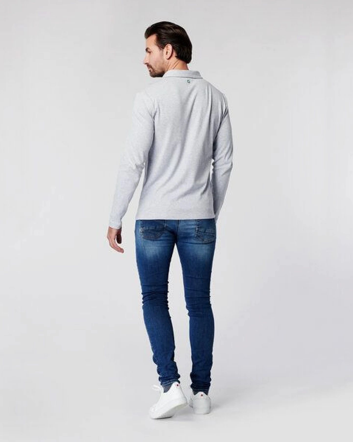 SKOT Fashion SKOT Nachhaltiges Langarm Poloshirt Herren - Slim Fit – Ansicht 3