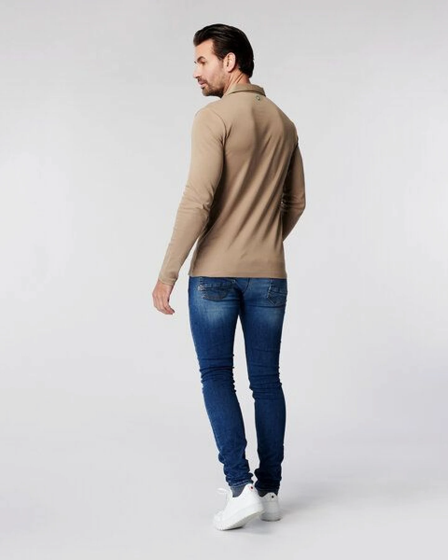 SKOT Fashion SKOT Nachhaltiges Langarm Poloshirt Herren - Slim Fit – Ansicht 3