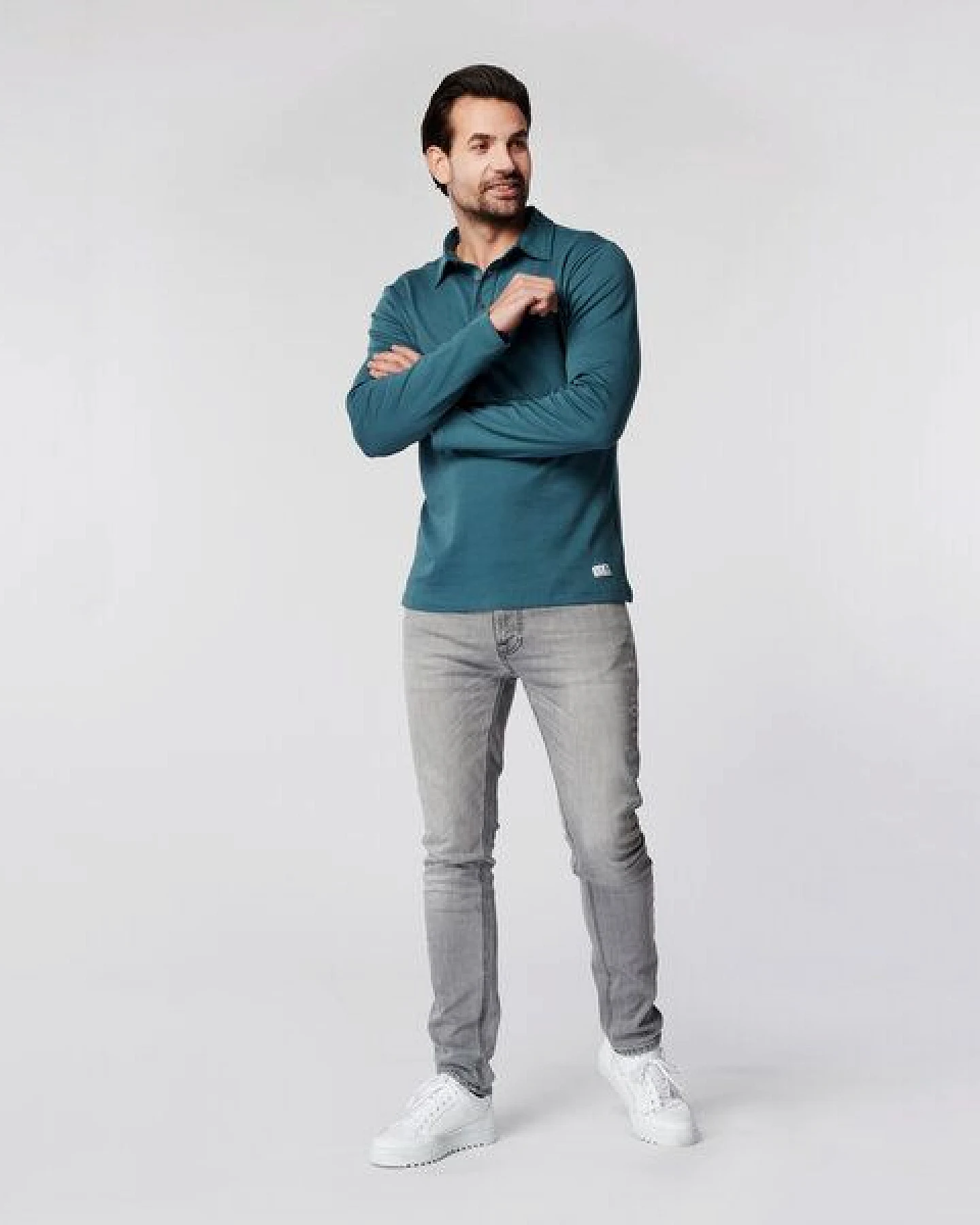SKOT Fashion SKOT Nachhaltiges Langarm Poloshirt Herren - Slim Fit – Ansicht 2