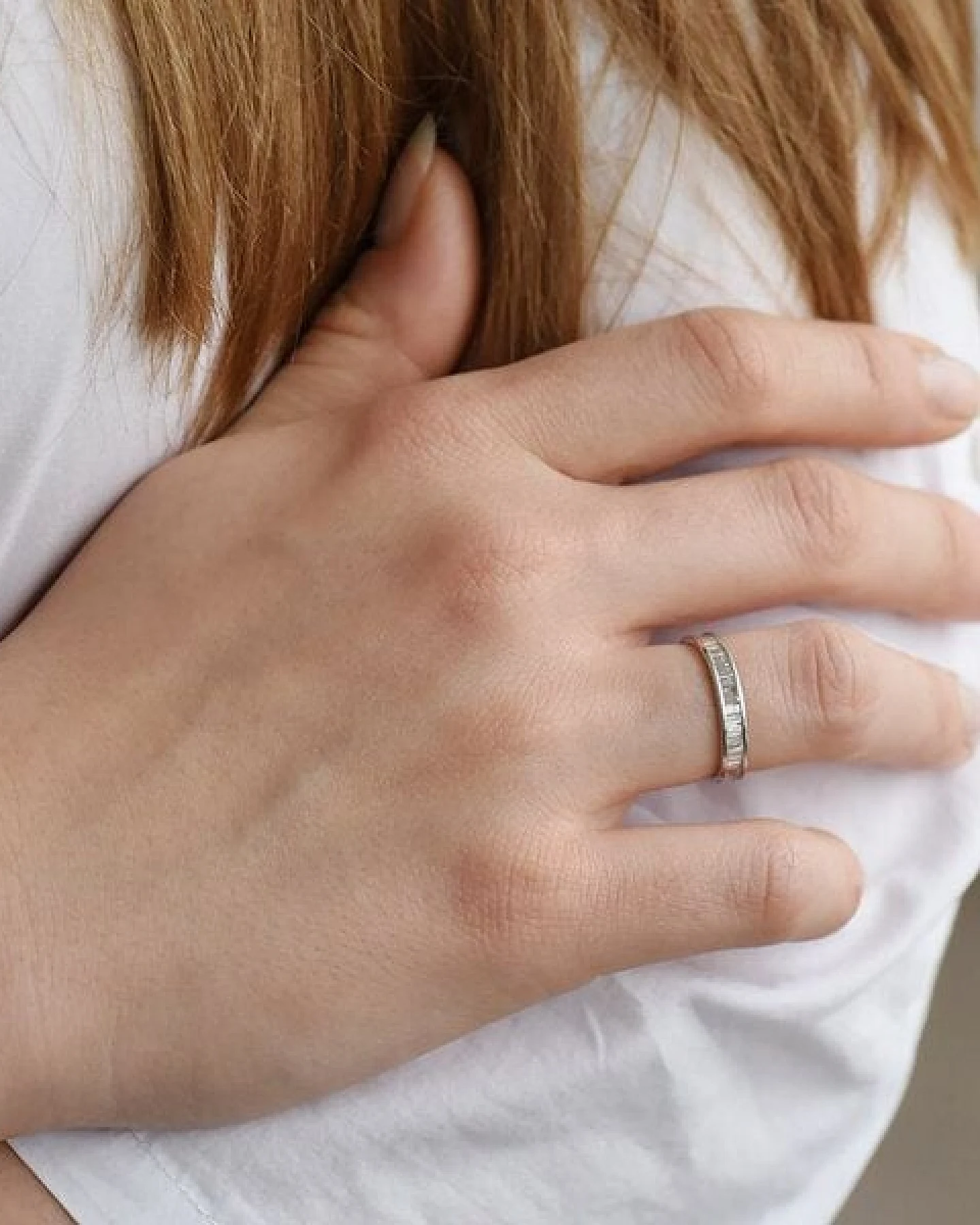 Eppi Memoryring mit Lab Grown Diamanten in Baguette-Form Pascal – Ansicht 3