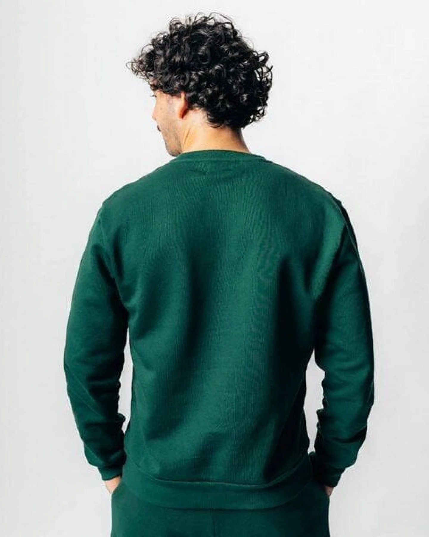 VIDAR Sport Herren Sweatshirt Rundhals aus 100% Bio-Baumwolle – Ansicht 3