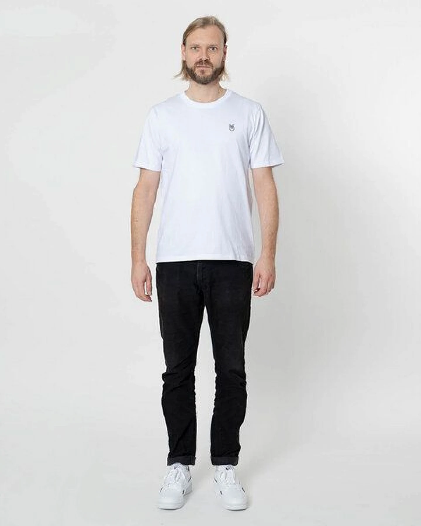 Fyngers Unisex T-Shirt aus Biobaumwolle - Modell ROCK´n´ROLL mit gestickter Veredelung – Ansicht 2