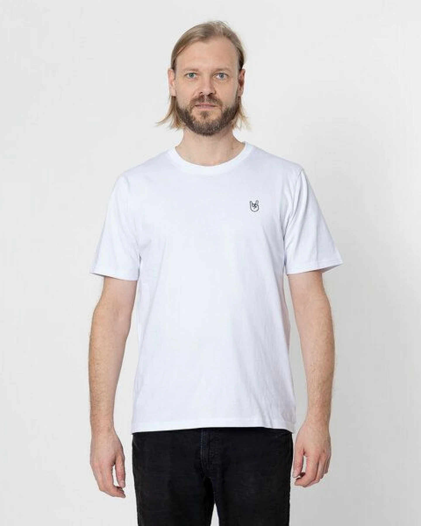 Fyngers Unisex T-Shirt aus Biobaumwolle - Modell ROCK´n´ROLL mit gestickter Veredelung – Ansicht 3