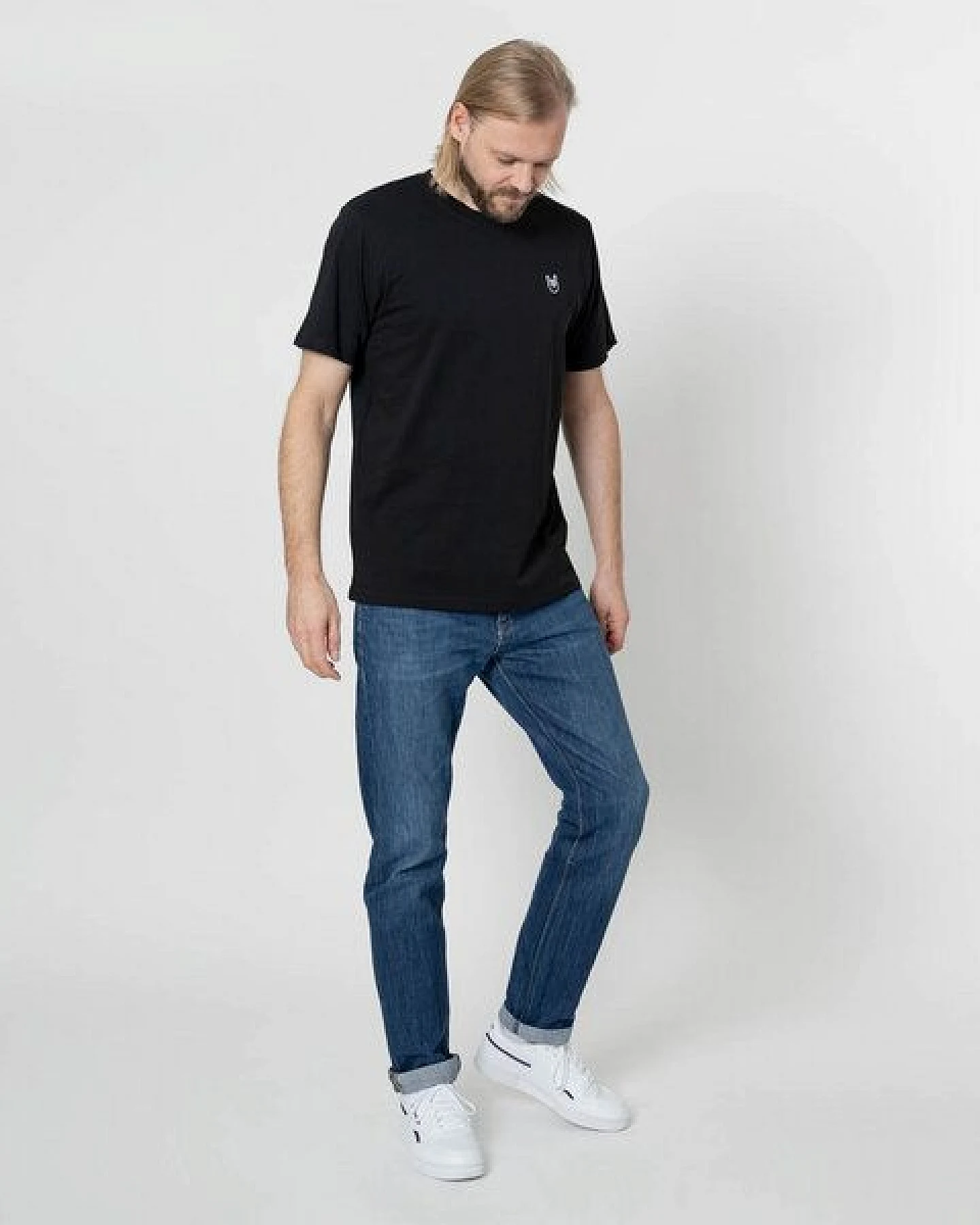 Fyngers Unisex T-Shirt aus Biobaumwolle - Modell ROCK´n´ROLL mit gestickter Veredelung – Ansicht 2