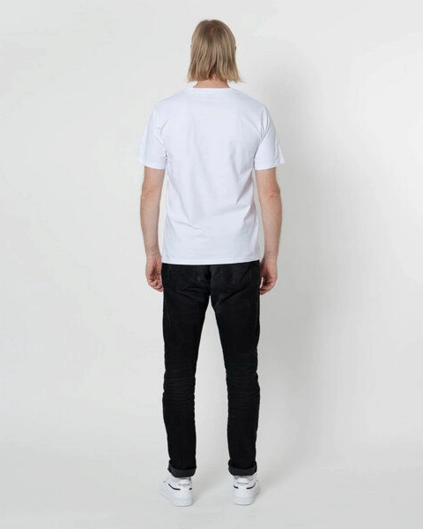 Fyngers Unisex T-Shirt aus Biobaumwolle - Modell HANG LOOSE mit gestickter Veredelung – Ansicht 4